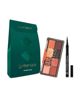 Bellaoggi Velvet Dreams Set Sunset Glow (Paleta farduri ochi + Eyeliner)