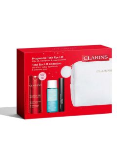 
                            Clarins Set (Ser Ochi Total Eye Lift 15ml + Demachiant 30ml + Mascara Wonder Volume XXL 3ml + Pouch)                        