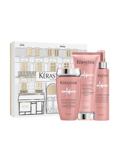 
                            Kerastase Chroma Absolu Set pentru Par Vopsit (Sampon 250ml + Balsam 200ml + Serum Leave-in 150ml)                        