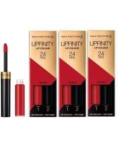 Max Factor Pachet 3xLipfinity 120 Hot 2.3ml + Balsam 1.9g