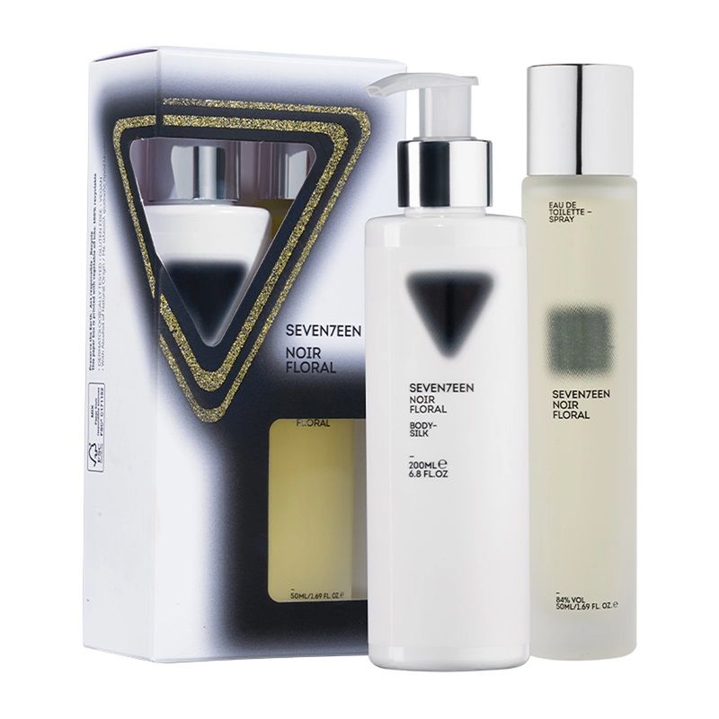 Seventeen Noir Floral Set (Apa de toaleta 50ml + Lotiune Corp Body Silk 200ml)