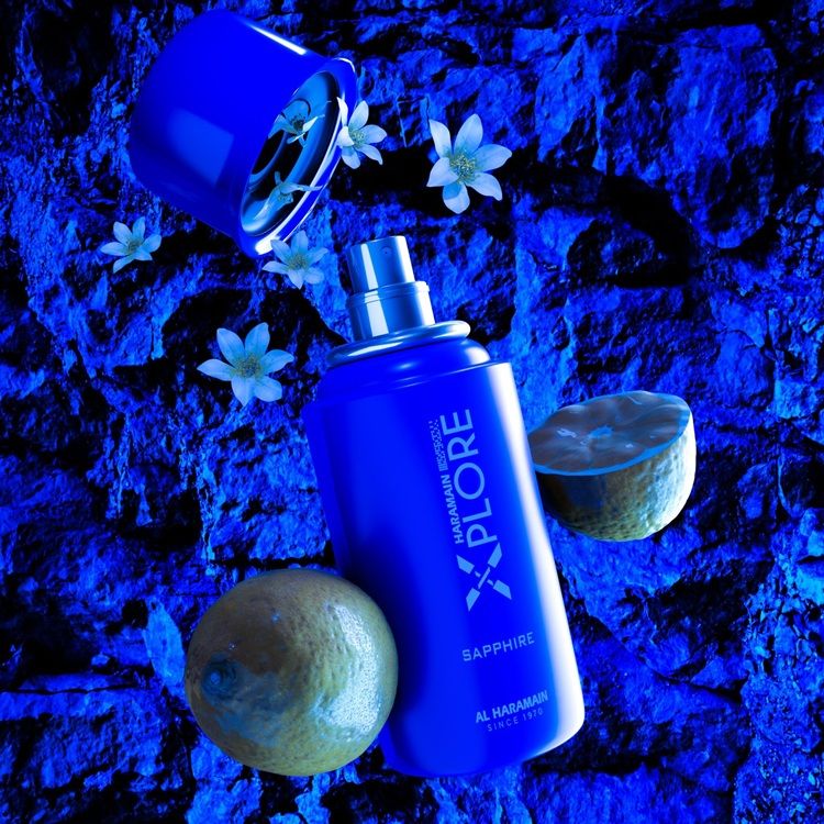 Al Haramain Xplore Sapphire Apa de parfum unisex 100ml prezentare