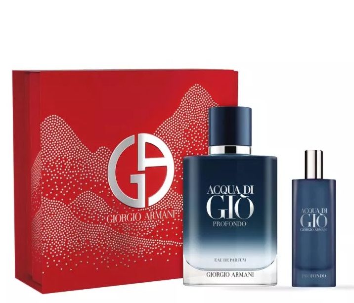 Armani Acqua di Gio Profondo Set (Apa de parfum Reincarcabila 100ml + Apa de parfum 15ml)