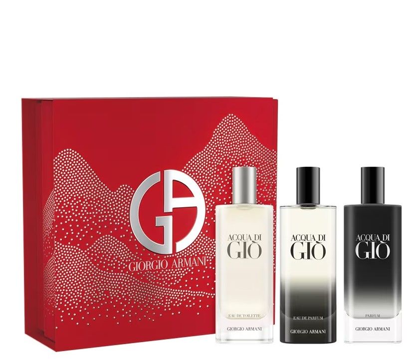 Armani Acqua di Gio Homme Set Miniaturi (Apa de toaleta 15ml + Apa de parfum 15ml + Parfum 15ml)