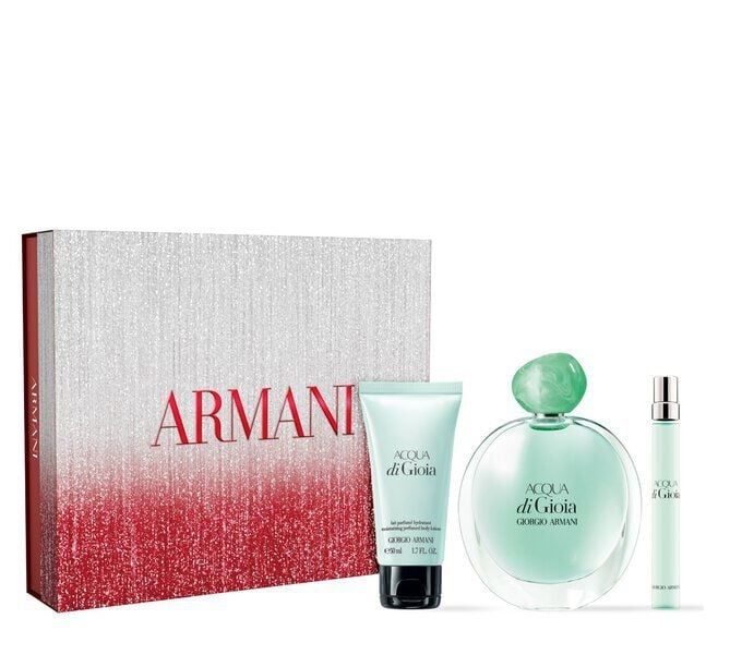 Armani Acqua di Gioia Set (Apa de parfum 100ml + Apa de parfum 15ml + Lotiune de corp 50ml)