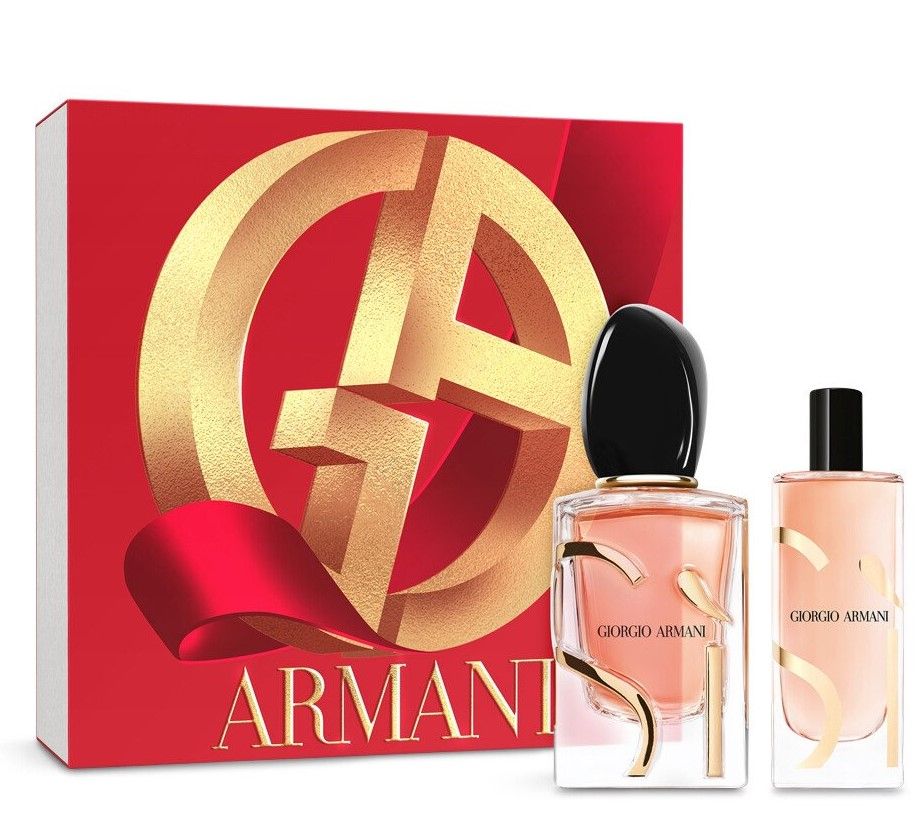Armani Si Intense Set (Apa de parfum Reincarcabila 50ml + Apa de parfum 15ml)