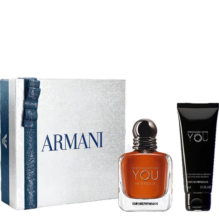 Armani Stronger With You Intensely Set (Apa de parfum 50ml + Gel de dus 75ml)