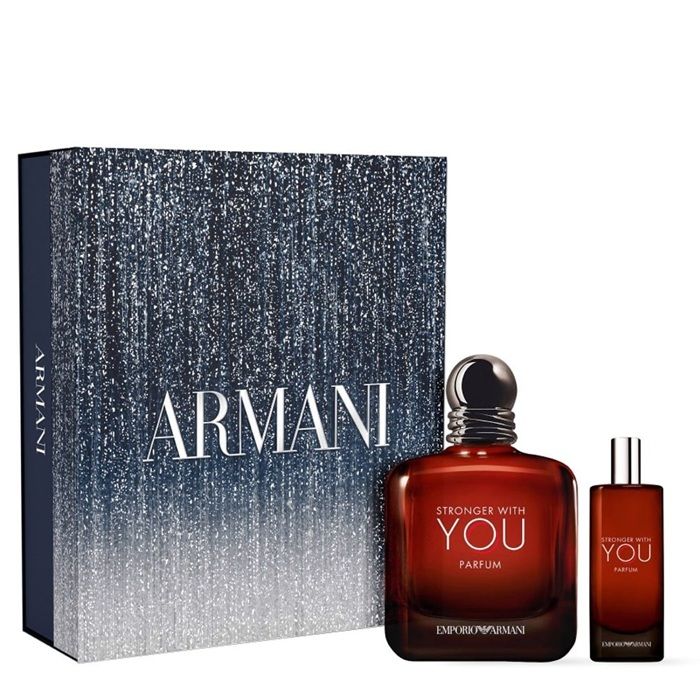 Armani Stronger With You Parfum Set (Apa de parfum 100ml + Apa de parfum 15ml)