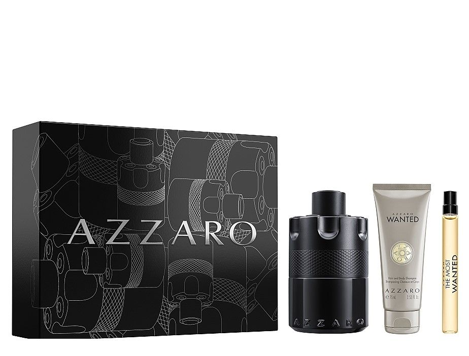 Azzaro The Most Wanted Set (Apa de parfum intensa 100ml + Apa de parfum 10ml + Gel de dus 75ml)
