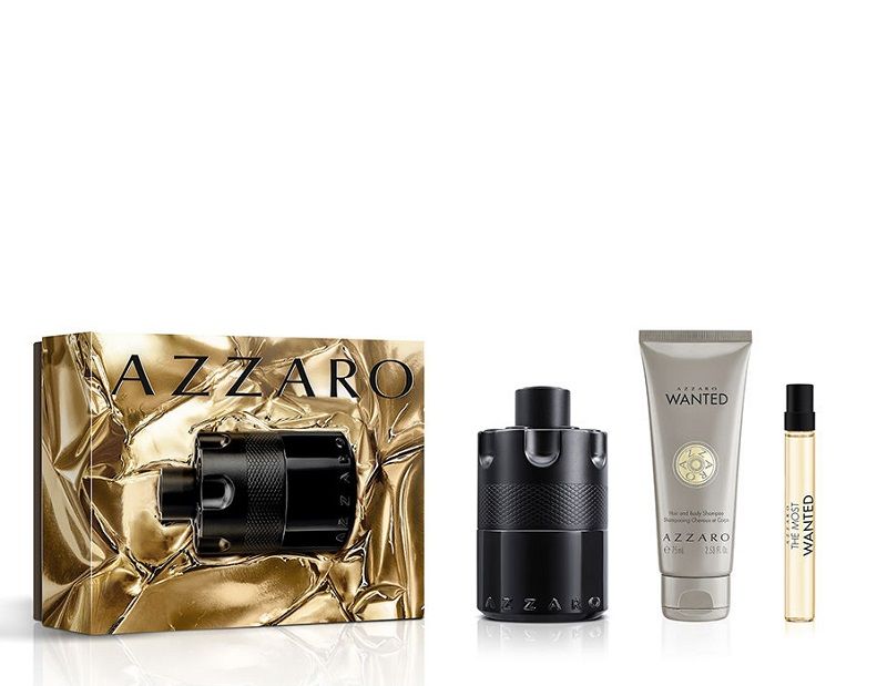 Azzaro The Most Wanted Set (Apa de parfum intensa 100ml + Apa de parfum 10ml + Gel de dus 75ml)
