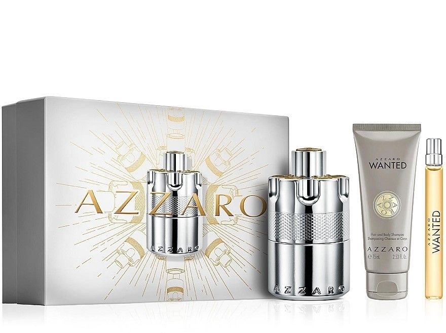 Azzaro Wanted Set (Apa de parfum 100ml + Apa de parfum 10ml + Gel de dus 75ml)