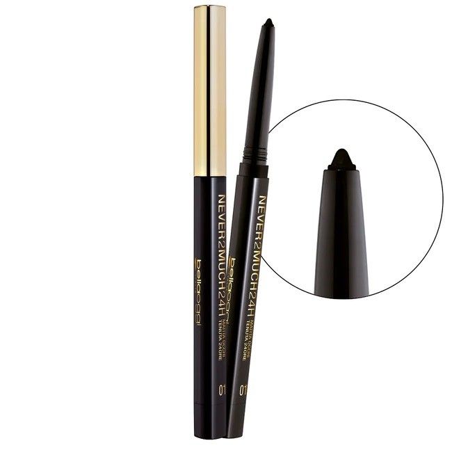 Bellaoggi Creion de Ochi Retractabil Never 2 Much 24H 001 Never So Black