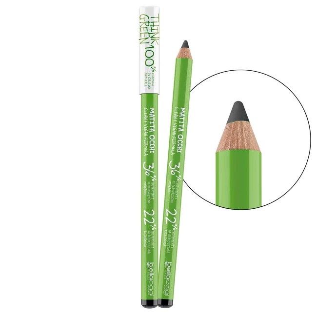 Bellaoggi Creion de Ochi Think Green Matita 001 Black 1.1g