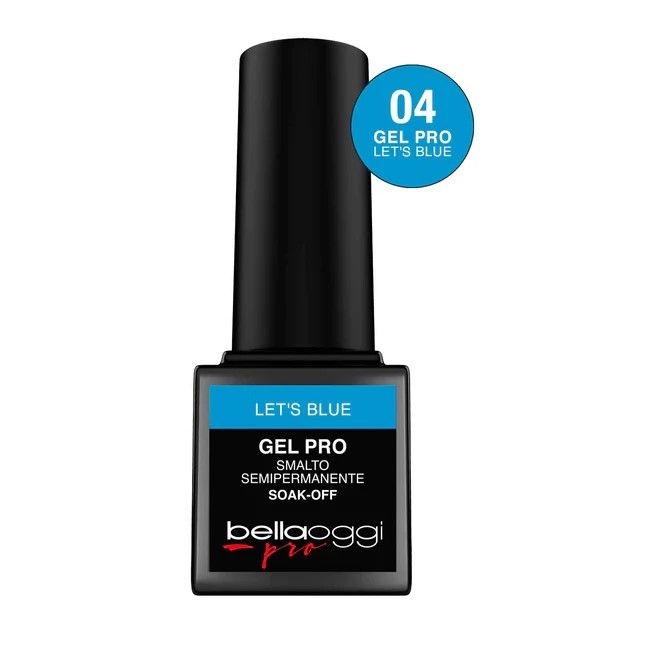 Bellaoggi Lac de Unghii Semipermanent Gel Pro Neon UV-LED 004 Let'S Blue 5ml