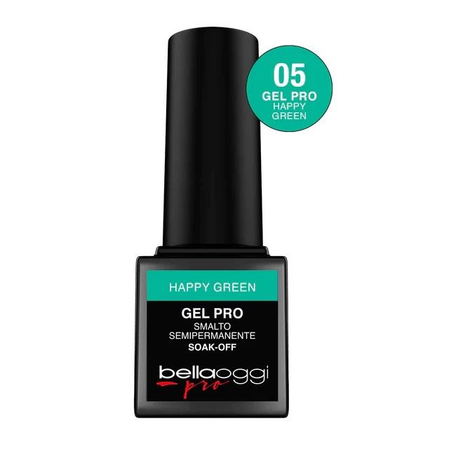 Bellaoggi Lac de Unghii Semipermanent Gel Pro Neon UV-LED 005 Happy Green 5ml