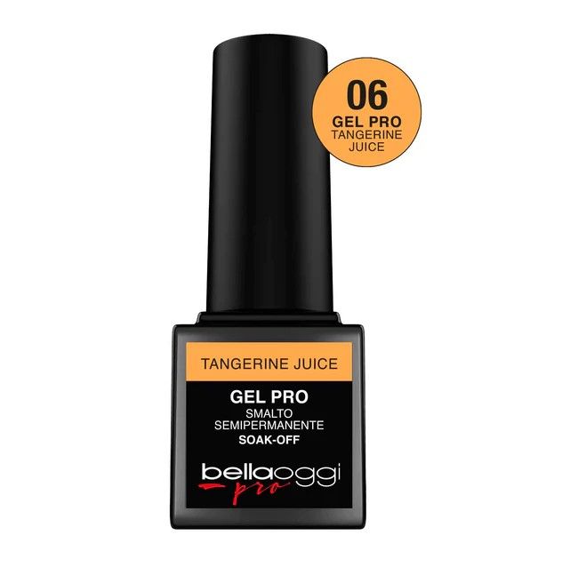 Bellaoggi Lac de Unghii Semipermanent Gel Pro Neon UV-LED 006 Tangerine Juice 5ml