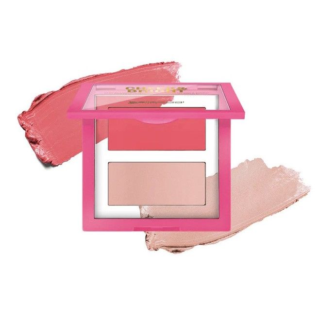 Bellaoggi Paleta Fard de Obraz si Iluminator Cheek And Bright Palette 001 Pink Shy