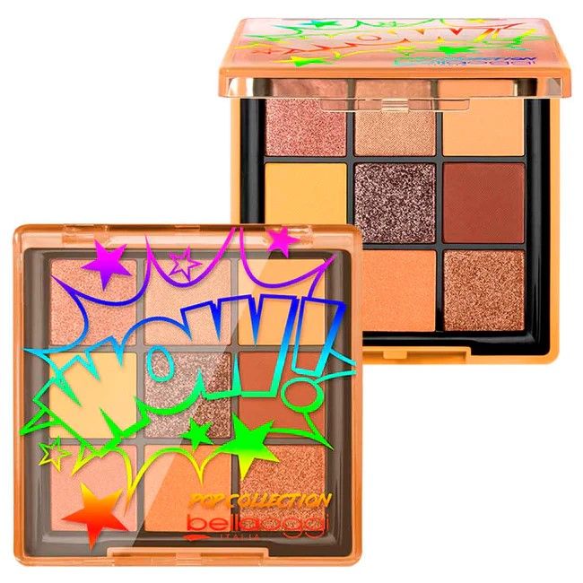 Bellaoggi Paleta Fard de Ochi Pop Collection 004 Wow Orange