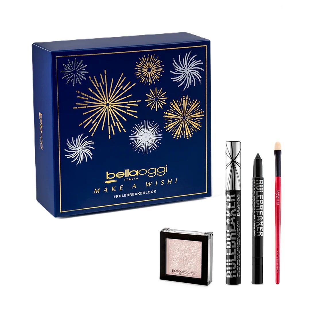 Bellaoggi Set Make A Wish Kit Rule Breaker Look (Fard de ochi + Creion de ochi + Mascara + Pensula)