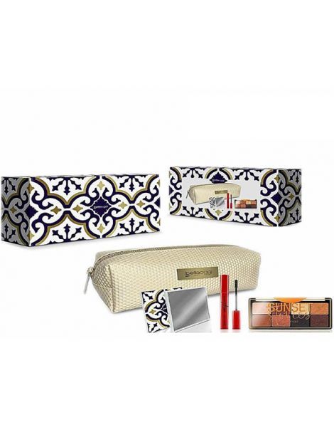 Bellaoggi Set Mediterranean Frame GlamEyes (Mascara + Paleta Fard de Ochi + Oglinda +  Portfard)