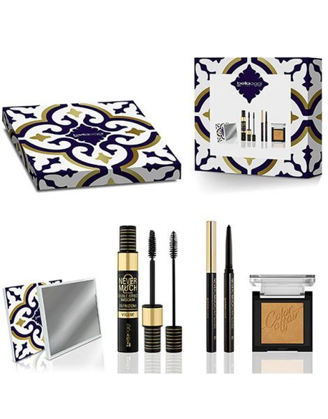 Bellaoggi Set Mediterranean Frame Never 2 Much (Mascara + Creion de Ochi + Fard de Ochi + Oglinda)