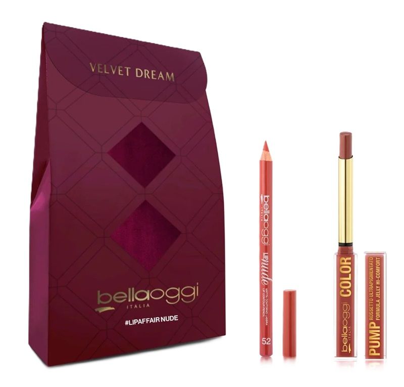 Bellaoggi Velvet Dreams Set Lip Affair Nude (Ruj + Creion buze)