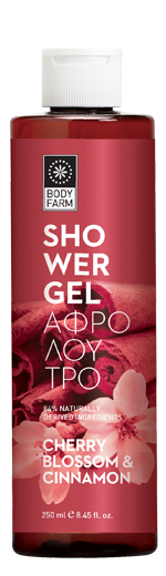Bodyfarm Gel de Dus Flori de Cires si Scortisoara 250ml