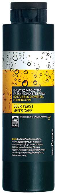 Bodyfarm Men Gel Dus cu Drojdie de Bere 250ml