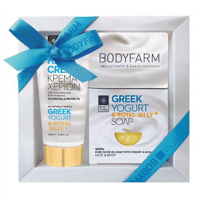 Bodyfarm Iaurt Grecesc Set (Crema de maini 100ml + Sapun 110g)