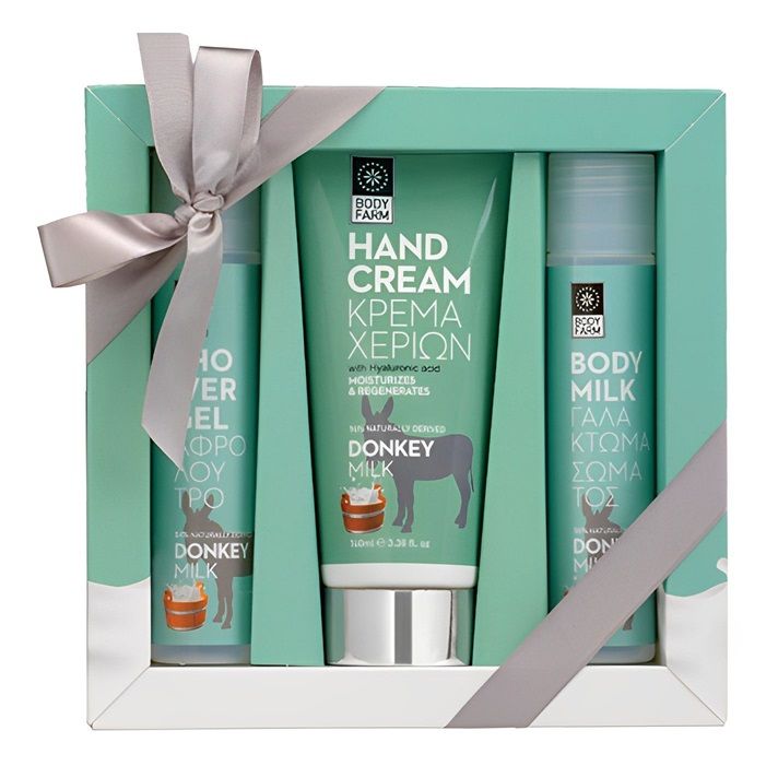 Bodyfarm Lapte de Magarita Set (Crema de Maini 100ml + Gel de dus 50ml + Lotiune pentru corp 50ml)