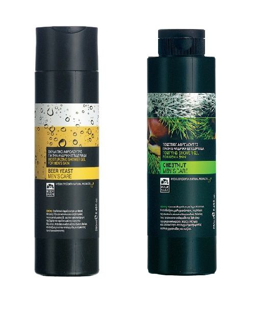 Bodyfarm Men Set (Gel de Dus Drojdie de Bere 250ml + Gel de Dus Piper African 250ml)