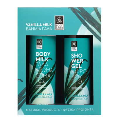 Bodyfarm Set Lapte Vanilie (Lotiune de Corp 250ml + Gel de Dus 250ml)