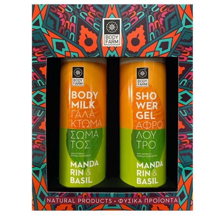 Bodyfarm Set Mandarina si Busuioc (Lotiune de Corp 250ml + Gel de Dus 250ml)
