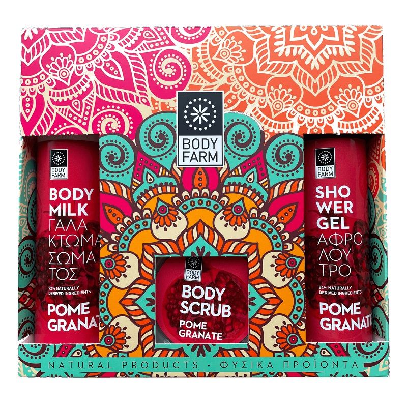 Bodyfarm Set Rodie (Gel de Dus 250ml + Lotiune de Corp 250ml + Scrub Corp 200ml)