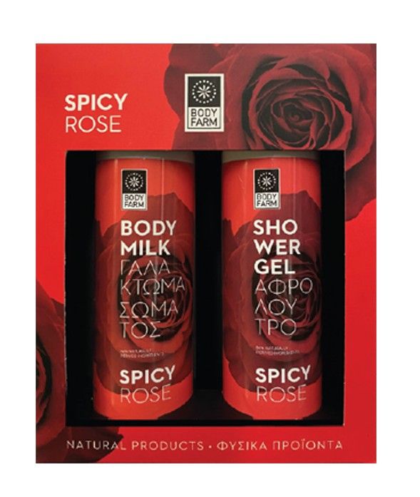 Bodyfarm Set Spicy Rose (Lotiune de Corp 250ml + Gel de Dus 250ml)