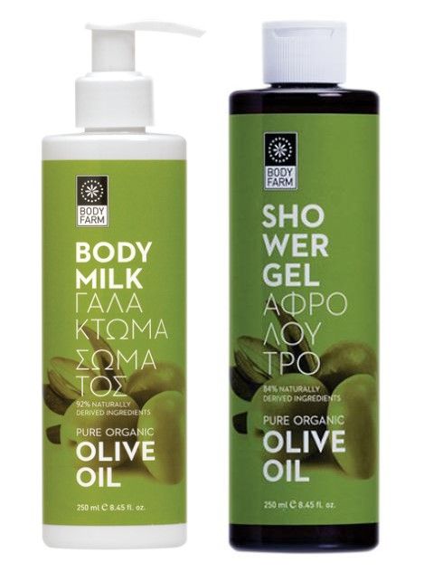 Bodyfarm Set Ulei de Masline (Lotiune de Corp 250ml + Gel de Dus 250ml)