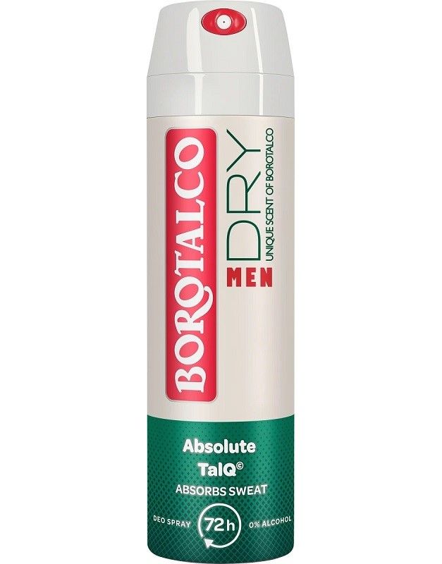 Borotalco Men Dry Absolute Talq Deodorant Spray 150ml