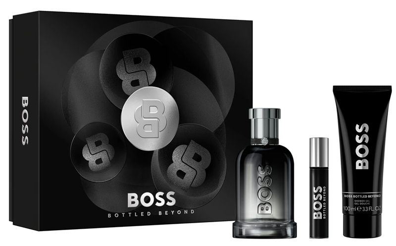 Boss Bottled Beyond Set (Apa de parfum reincarcabila 100ml + Apa de parfum 10ml + Gel de dus 100ml)
