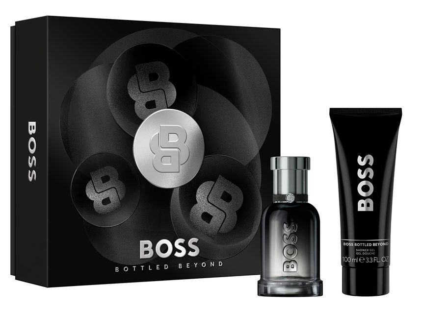 Boss Bottled Beyond Set (Apa de parfum reincarcabila 50ml + Gel de dus 100ml)