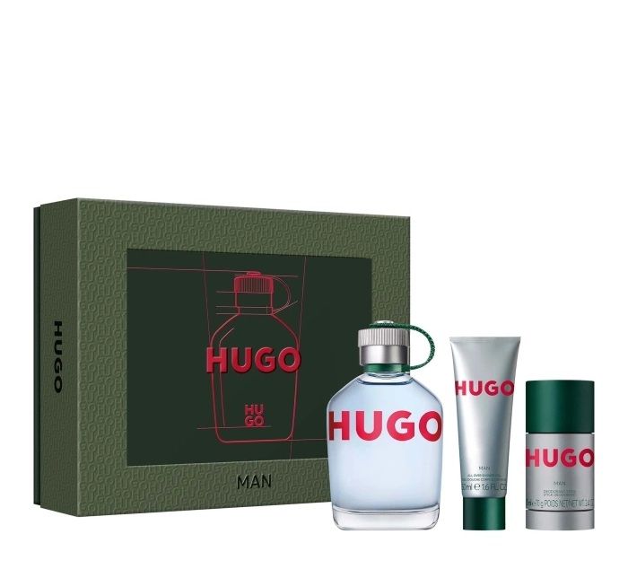 Boss Hugo Man Set (Apa de toaleta 125ml + Gel de Dus 50ml + Deodorant Spray 150ml)