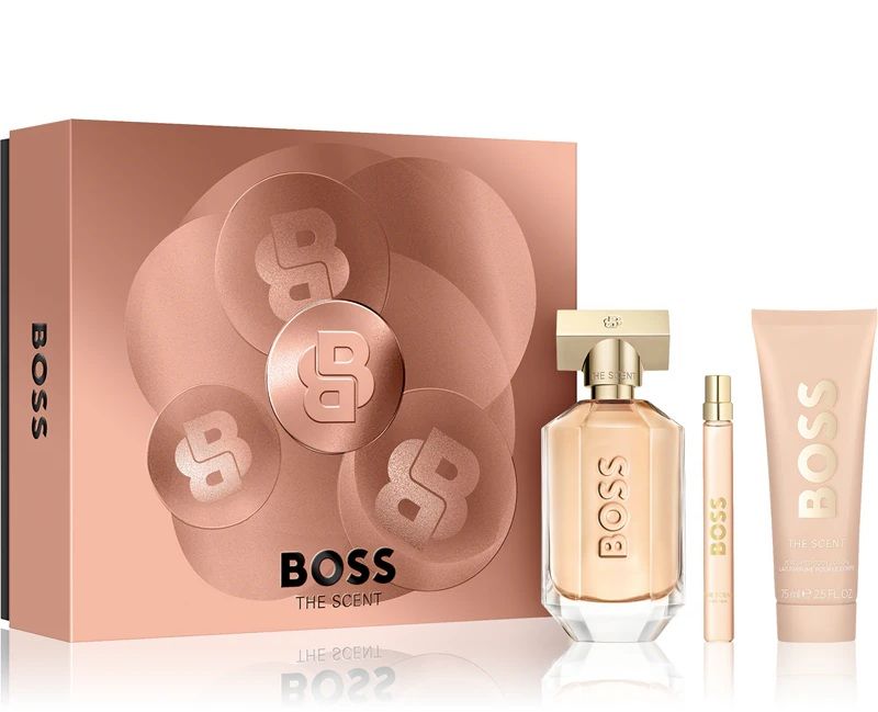 Boss The Scent For Her Set (Apa de parfum 100ml + Apa de parfum 10ml + Lotiune de Corp 75ml)