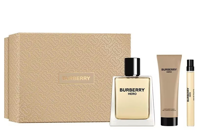 Burberry Hero Set (Apa de toaleta 100ml + Apa de toaleta 10ml + Gel de dus 75ml)