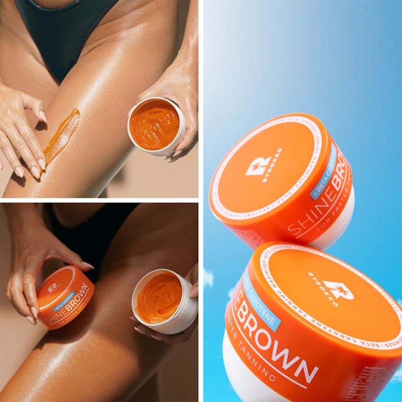 Byrokko Crema Bronzanta Shine Brown Tanning Cream Beta Carotene 210ml 