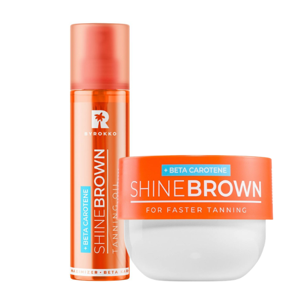 Byrokko Pachet Beta Carotene (Crema bronzare rapida 200ml + Ulei 150ml)