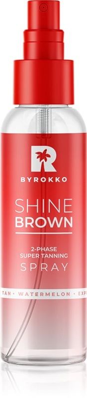 Byrokko Spray bronzare rapida Shine Brown 2-Phase Super Tanning Watermelon Spray 100ml