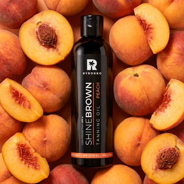 Byrokko Ulei bronzare rapida Shine Brown Tanning Oil Peach SPF6 150ml