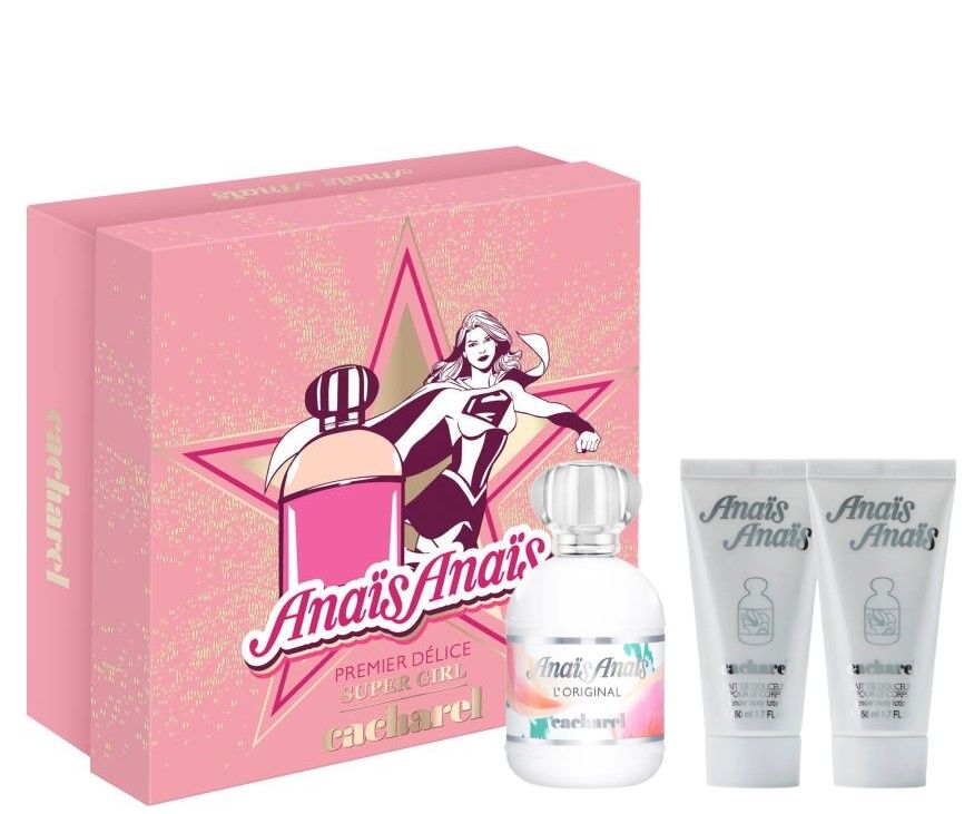 Cacharel Anais Anais Set (Apa de toaleta 100ml + 2xLotiune pentru corp 50ml)