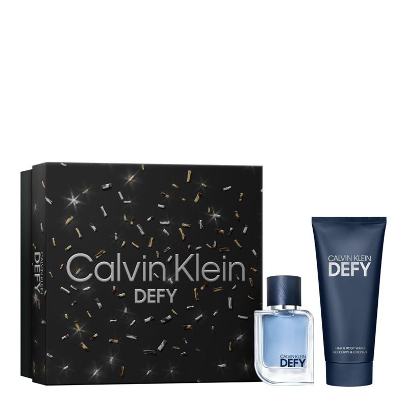 Calvin Klein Defy Set (Apa de toaleta 50ml + Gel de dus 100ml)
