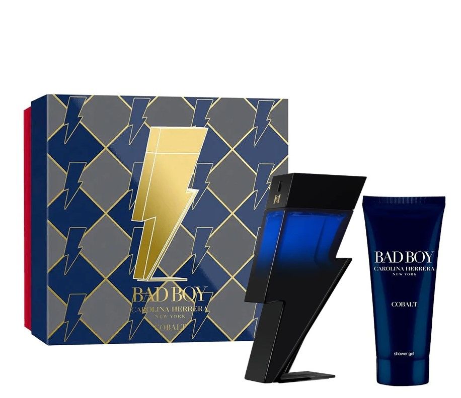 Carolina Herrera Bad Boy Cobalt Elixir Set (Apa de parfum 100ml + Gel de dus 100ml)