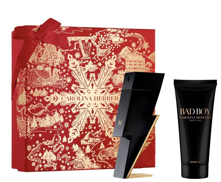 Carolina Herrera Bad Boy Set (Apa de toaleta 100ml + Gel de dus 100ml)